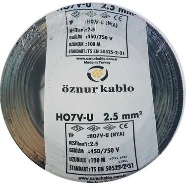 KABLO NYA 2,5 GRİ