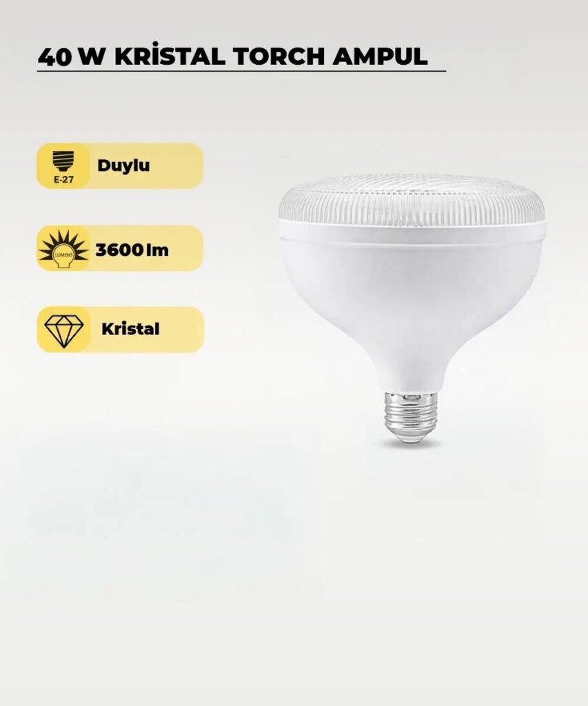 LED AMPUL KRİSTAL TORCH 40W