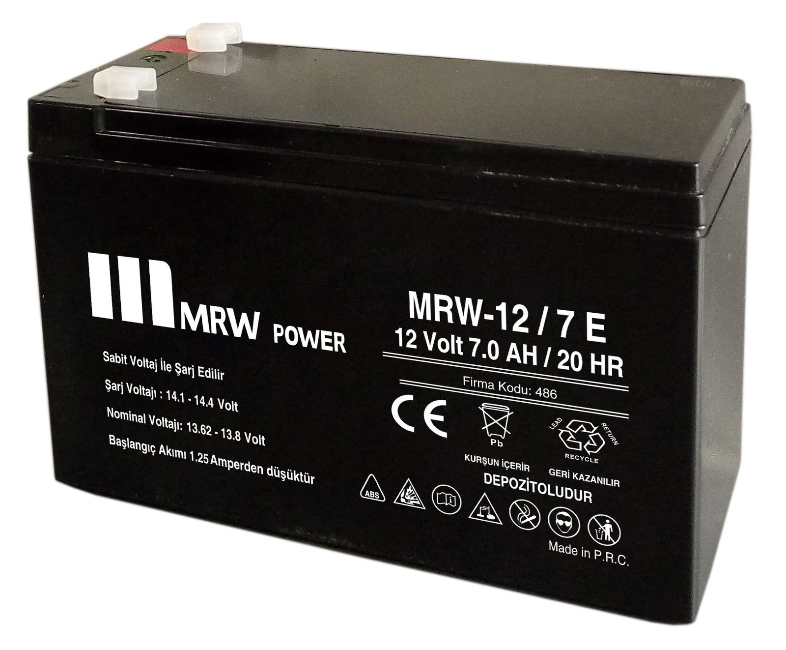 AKÜ 12V/7 Ah DC
