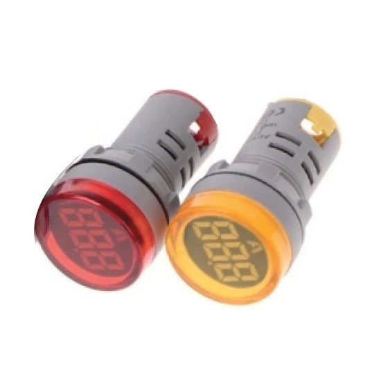 AMPERMETRE 22MM 0-100A LEDLİ SARI