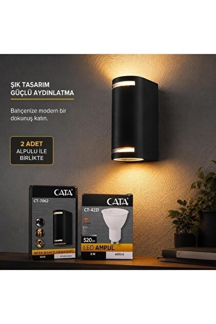 APLİK GU10 DUYLU BAHÇE İBİZA