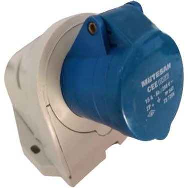 DUVAR PRİZİ DÜZ 3*16A IP44 90 DERECE EĞİK