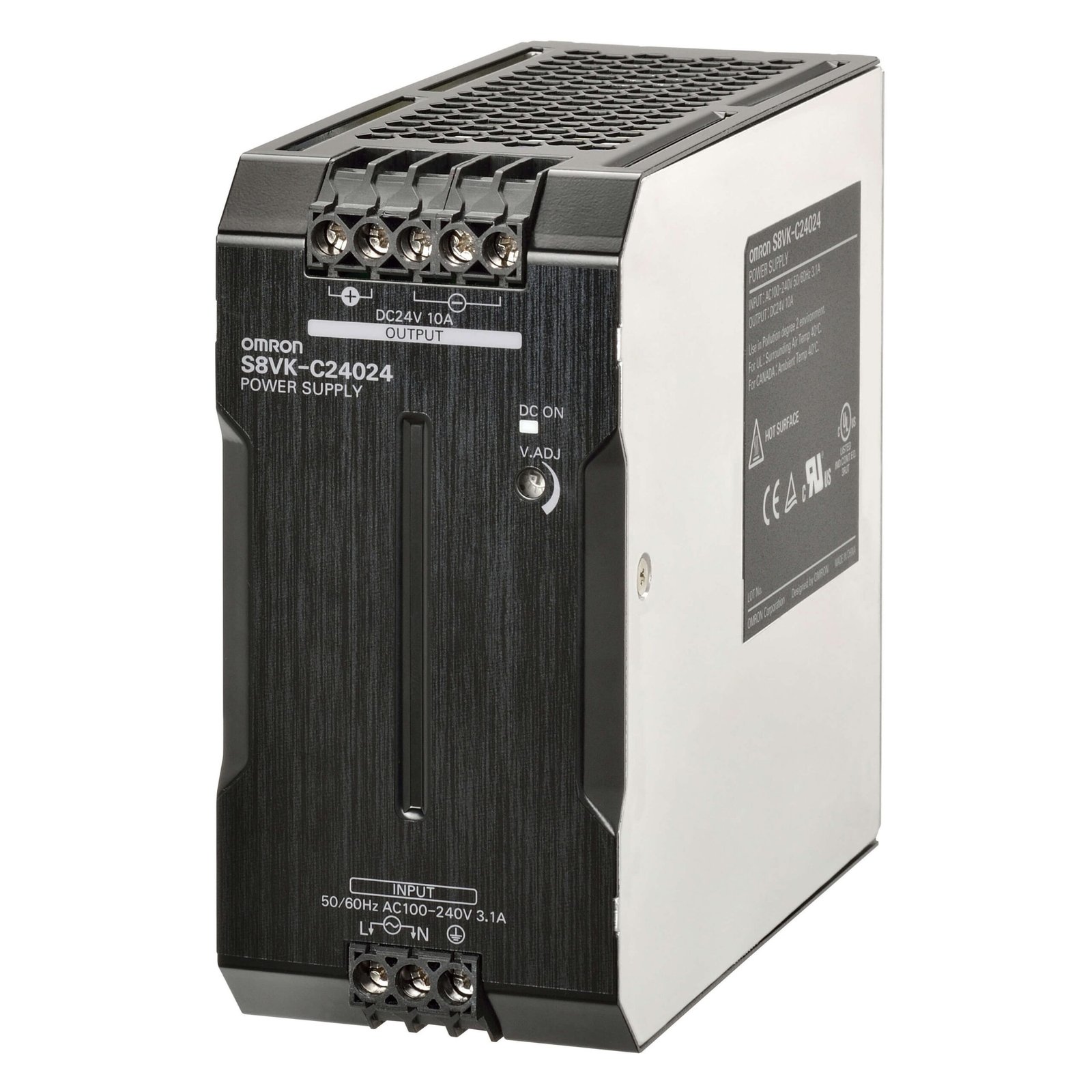 GÜÇ KAYNAĞI 220GİRİŞ 24VDC ÇIKŞ 10A RAY TİPİ