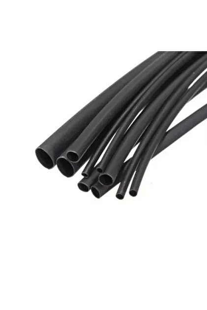ISI BÜZÜŞMELİ MAKARON SİYAH 10-5mm2 (6-10mm)