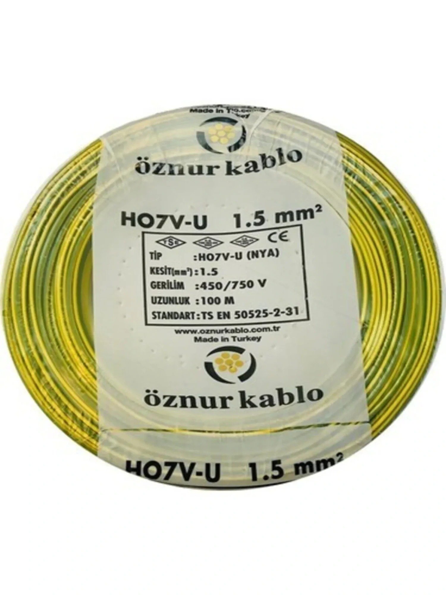 KABLO 1,5 mm H.FREE NYA S.YEŞİL