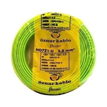 KABLO 2,5 mm H.FREE NYA S.YEŞİL