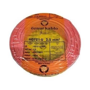 KABLO 2,5 mm H.FREE NYAF KIRMIZI