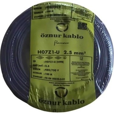 KABLO 2,5 mm H.FREE NYAF SİYAH