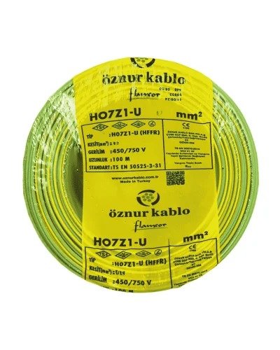KABLO 6 mm H.FREE NYAF SARI/YEŞİL