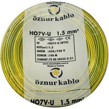 KABLO NYA 1,5 SARI/YEŞİL
