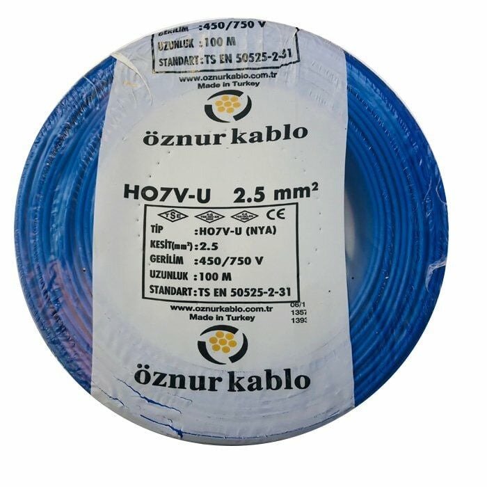 KABLO NYA 2,5 MAVİ
