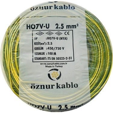 KABLO NYA 2,5 SARI/YEŞİL