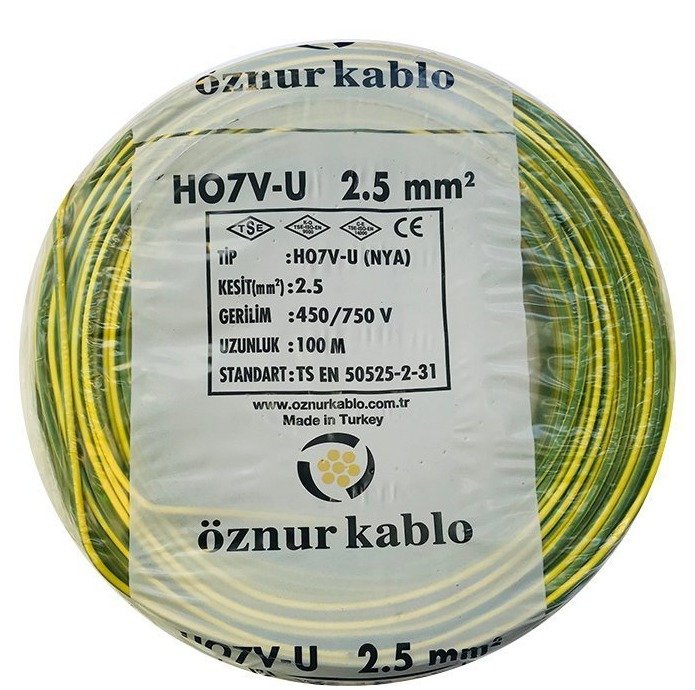 KABLO NYA 25Ş SARI/YEŞİL