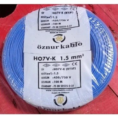 KABLO NYAF 1,5 GRİ