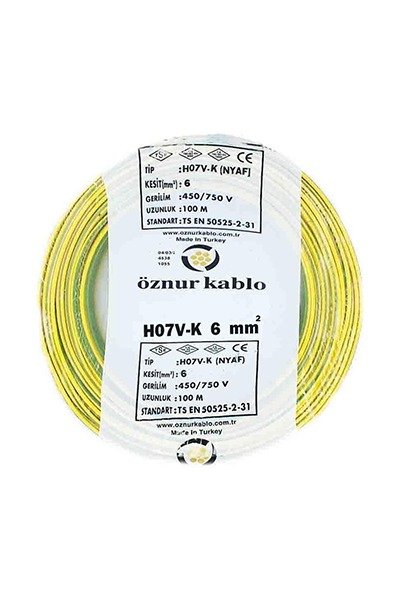 KABLO NYAF 6 SARI/YEŞİL