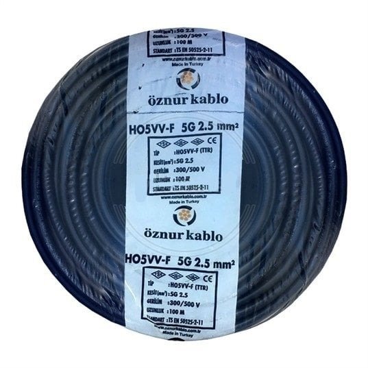 KABLO NYMHY(TTR) 2*2.5 SİYAH
