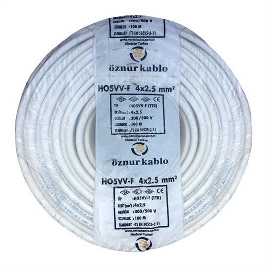 KABLO NYMHY(TTR) 4*2.5 BEYAZ