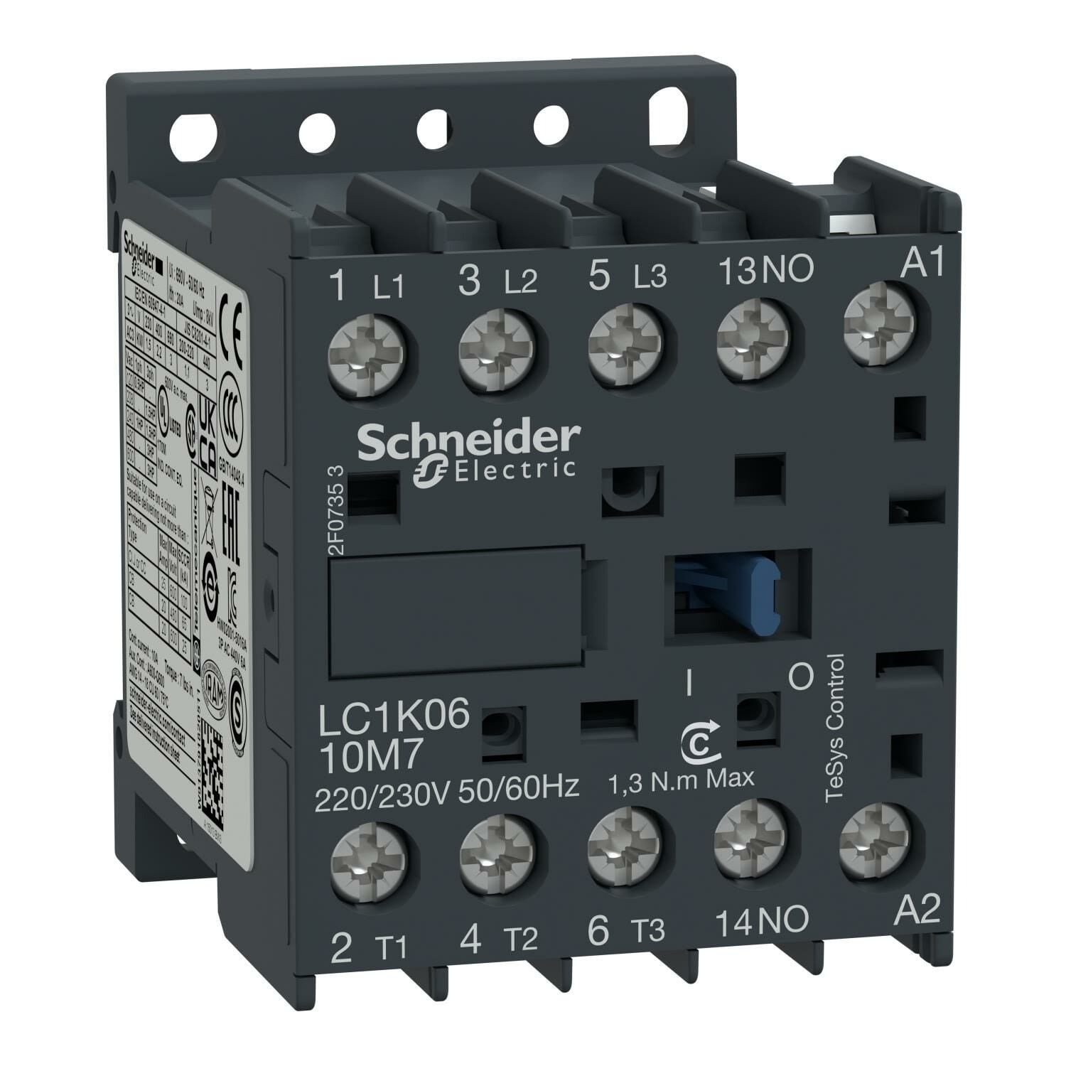 KONTAKTÖR 2,2KW 6A(20A) 1NA