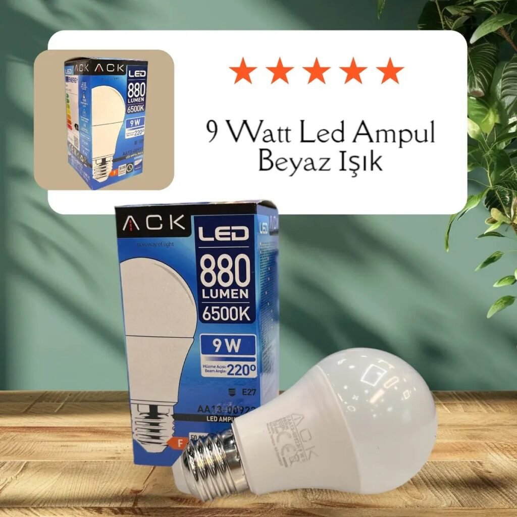 LED AMPUL 9 W 6500K BEYAZ