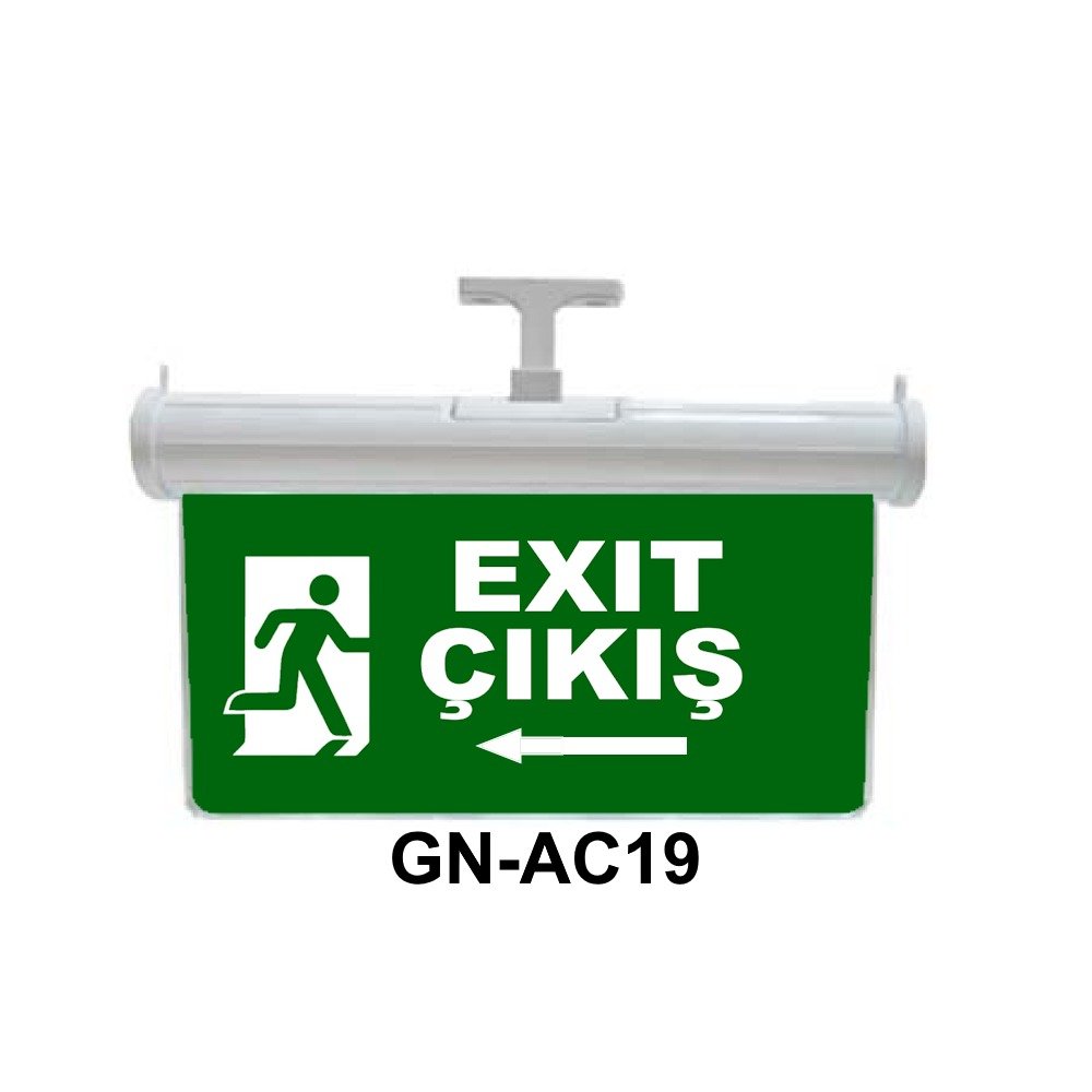 LEDLİ ACİL ÇIKIŞ EXIT KOŞAN ADAM MERDİVEN OKLU ÇİFT YÖNLÜ