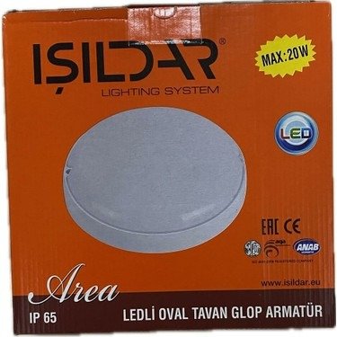 LEDLİ GLOP ARMATÜR TAVAN TSE AREA 20W 6500K