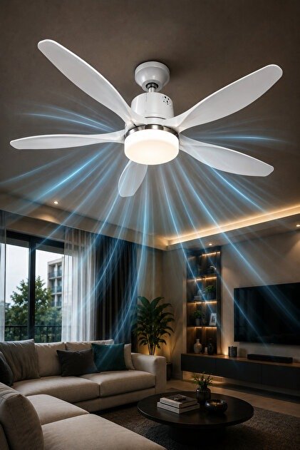 LEDLİ TAVAN VANTİLATÖRÜ BEYAZ İMBAT