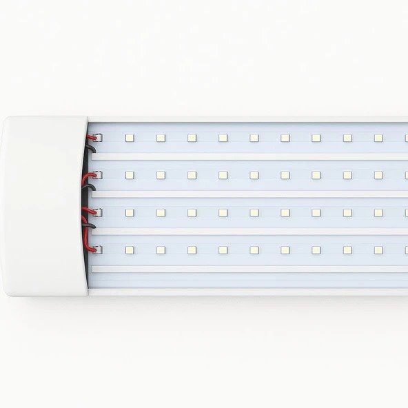 LEDLİ YATAY BANT KRİSTAL ARMATÜR 6500K 100W