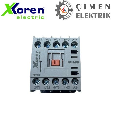 MİNİ KONTAKTÖR 5,5KW 12A 1NC 24V DC