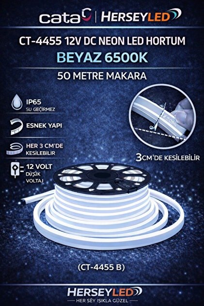 NEON LED 12 V BEYAZ