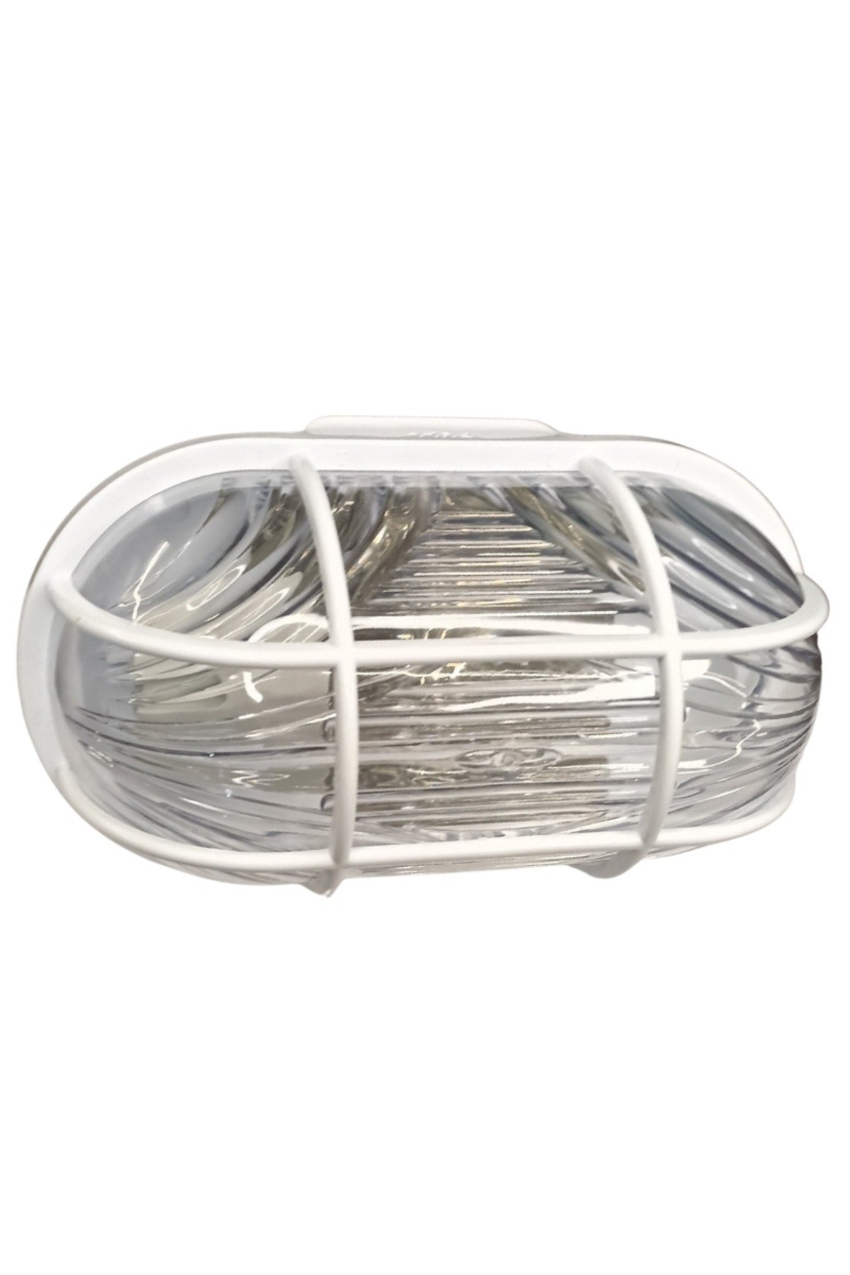 ORKİDE KAFESLİ ŞEFFAF OVAL APLİK IP65 E27