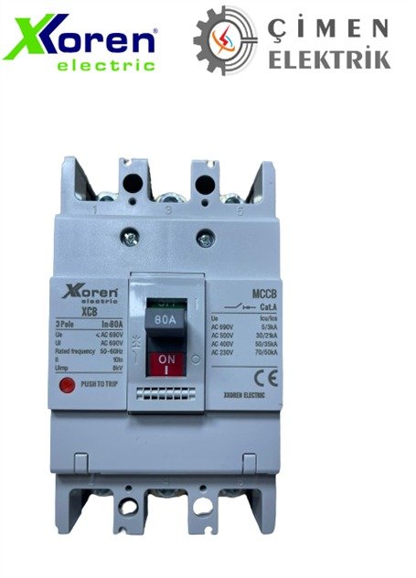 OTOMATİK ŞALTER SABİT TİP 80 A 50KA